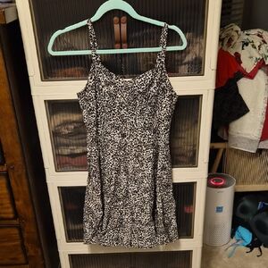 Old Navy Black and White Mini Dress